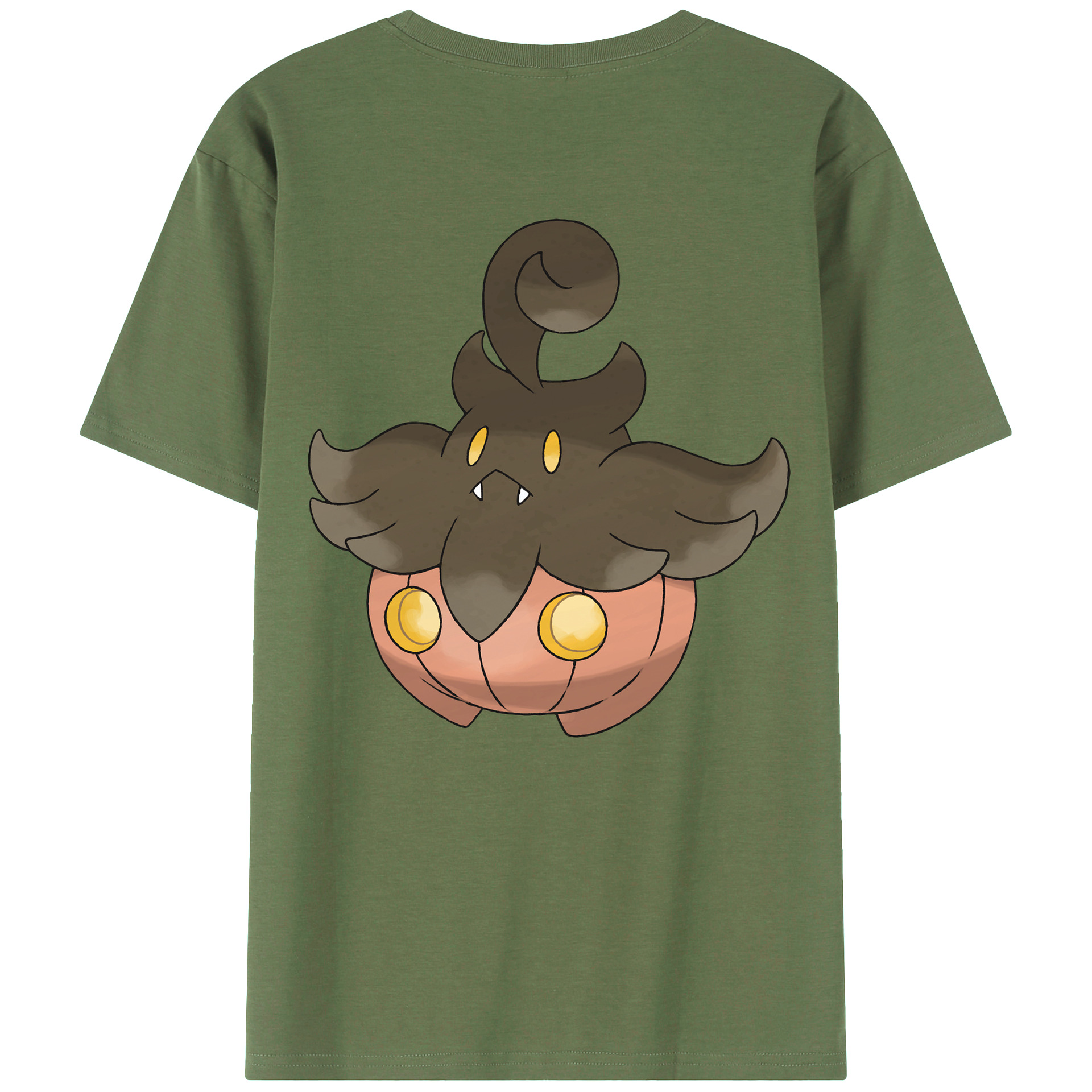 （画像用） ポケットモンスター Pokémon 綿100％ メンズ半袖Tシャツ（バックプリント） 通気性